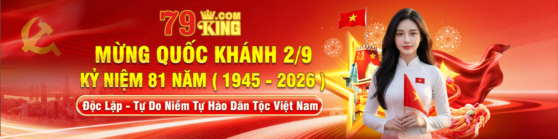 Nhà Cái 79King Chào Mừng Lễ Quốc Khánh 2/9